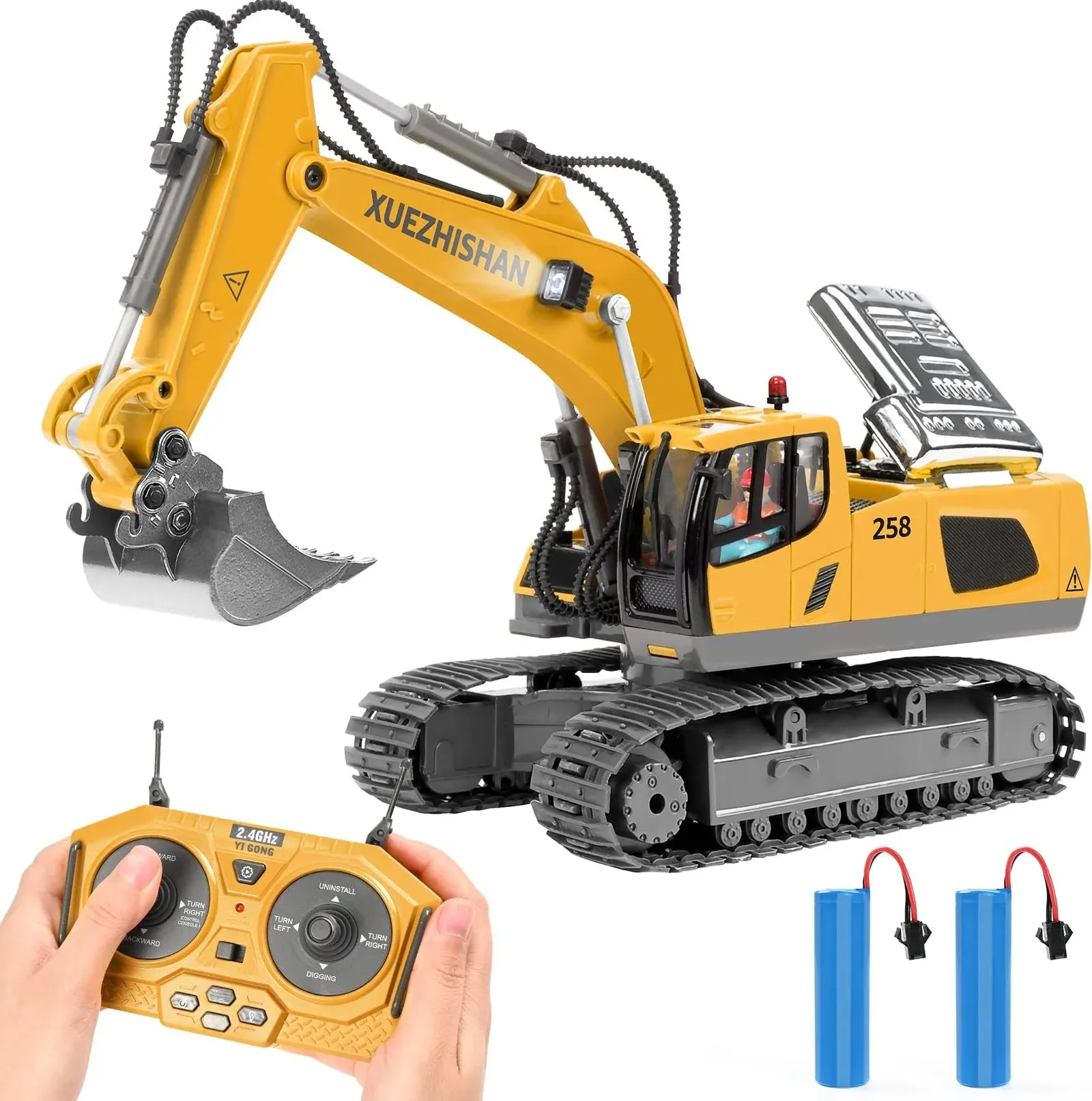 KidsFaves Remote Control Excavator Toys