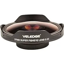 37MM 0.3X Fisheye Ultra Wide Angle Camcorder Video Studio Lens with Adapter