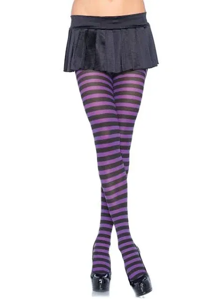 Leg Avenue Women's Striped Nylon Tights