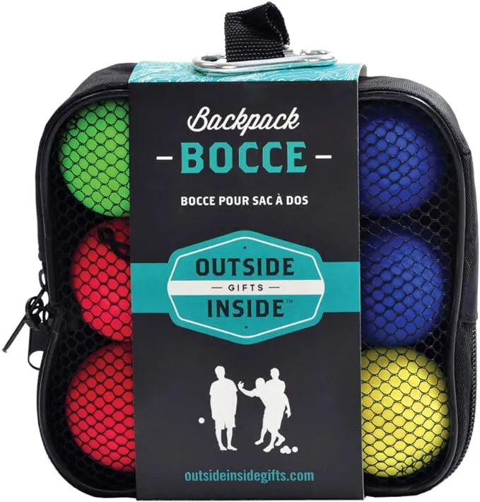 Backpack Bocce Ball Set Outdoors Lightweight Waterproof w/ Mesh Bag - NEW/SEALED