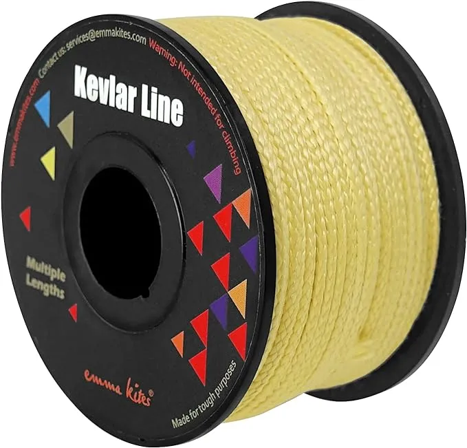 Emma Kites 100% Kevlar Braided String Utility Cord 100ft 250lb High Strength ...