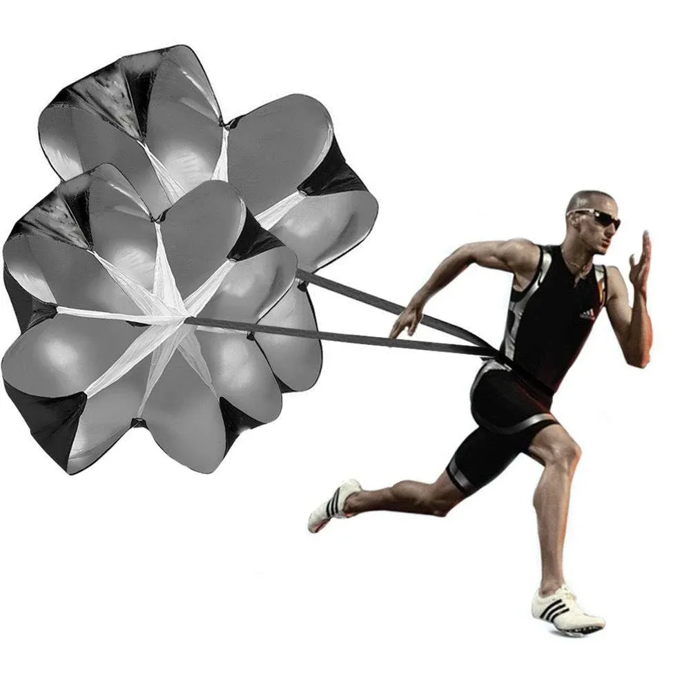 KUYOU Running Speed Training Speed Chute Resistance Parachute for Speed and Acceleration Training Fitness Explosive Power Training 56-Inch