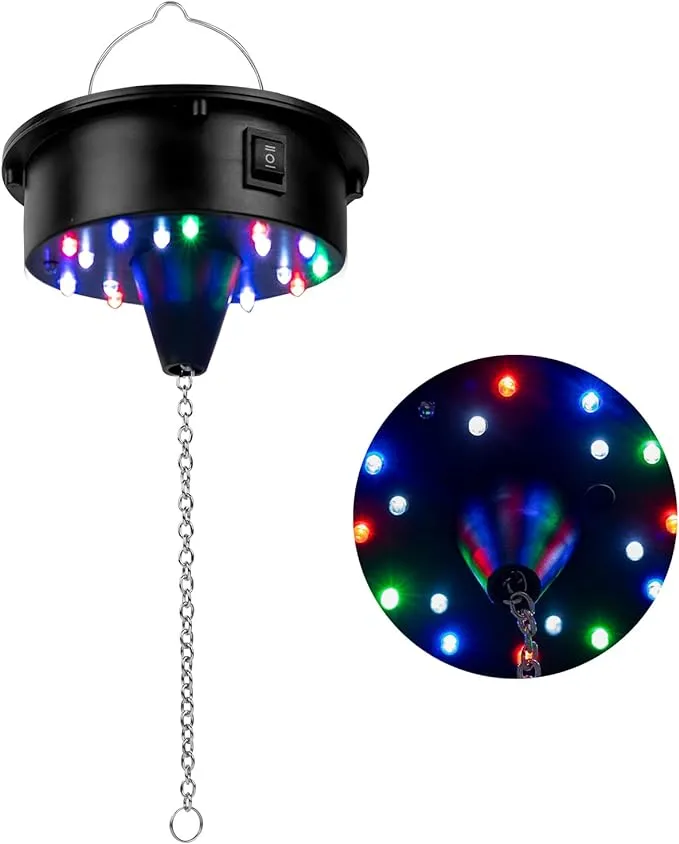 6 RPM Rotating Disco Ball Motor Light Up Disco Ball Spinner Hanging Mirror 