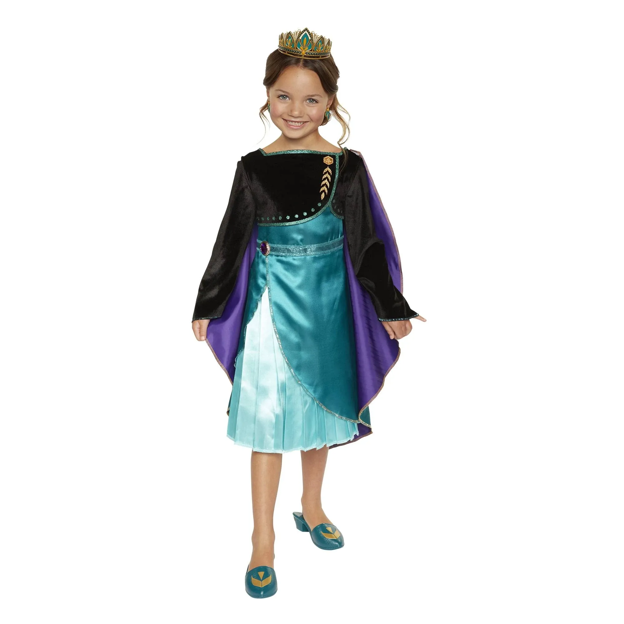 Disney Frozen II Queen Anna Accessory Set 1 Tiara Pair of Earrings 1 Pair Shoes