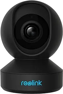 Reolink E1 Pro (Black) - 4MP 2K QHD Baby/Pet Monitoring Cam with Auto Tracking, Ethernet Port, Pan & Tilt, Two-Way Audio, Night Vision, 2.4/5GHz WiFi