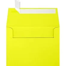 LUX A6 Invitation Envelopes (4 3/4 x 6 1/2) 50/Box, Citrus (FE4275-20-50) | Staples