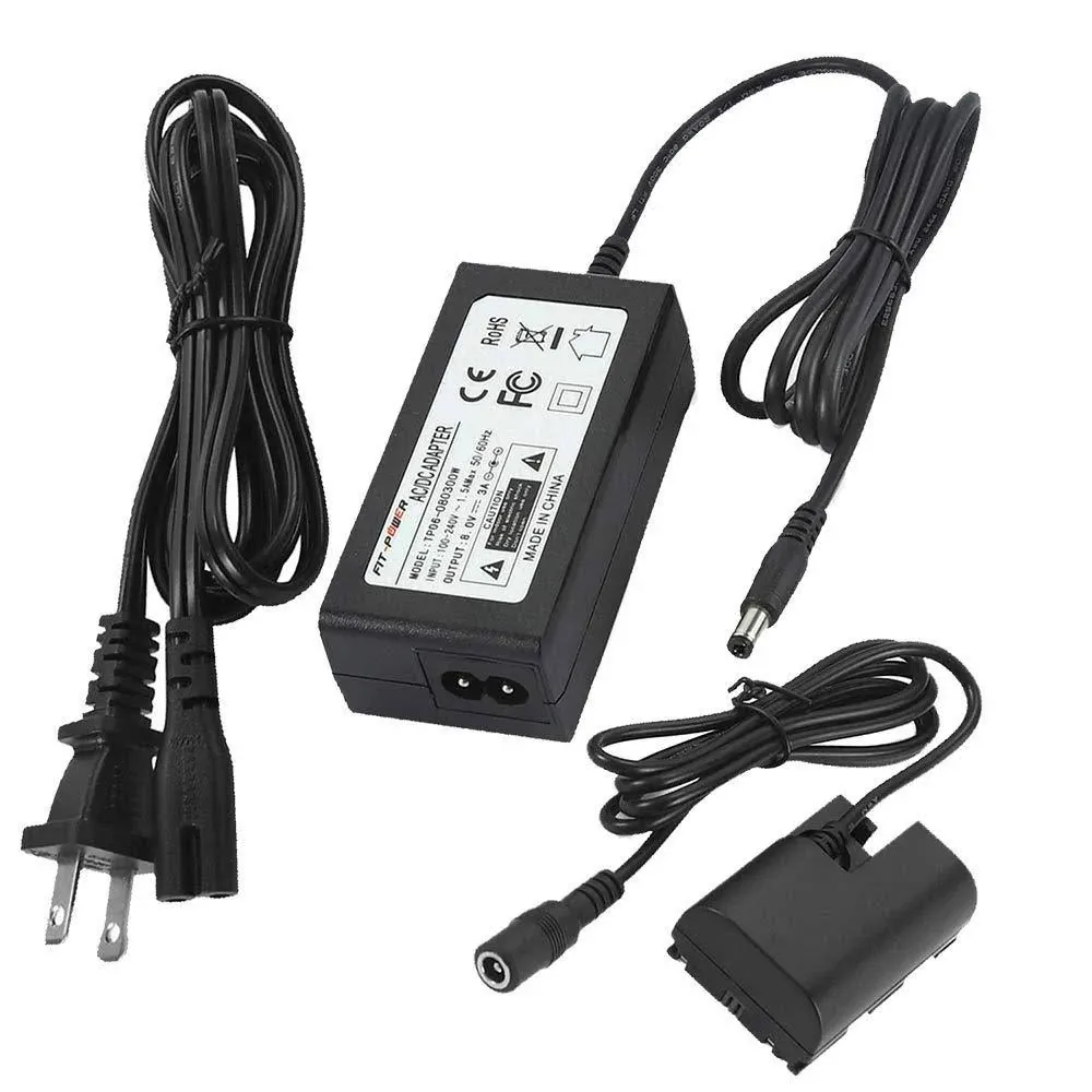 F1TP ACK-E6 AC Power Supply Adapter DR-E6 DC Coupker Kit for Canon EOS 90D 80D 70D 60D 6D 7D R R5 R5-C R6 R7, 5D Mark II III IV, 6D Mark II, 7D Mark II, Camera.