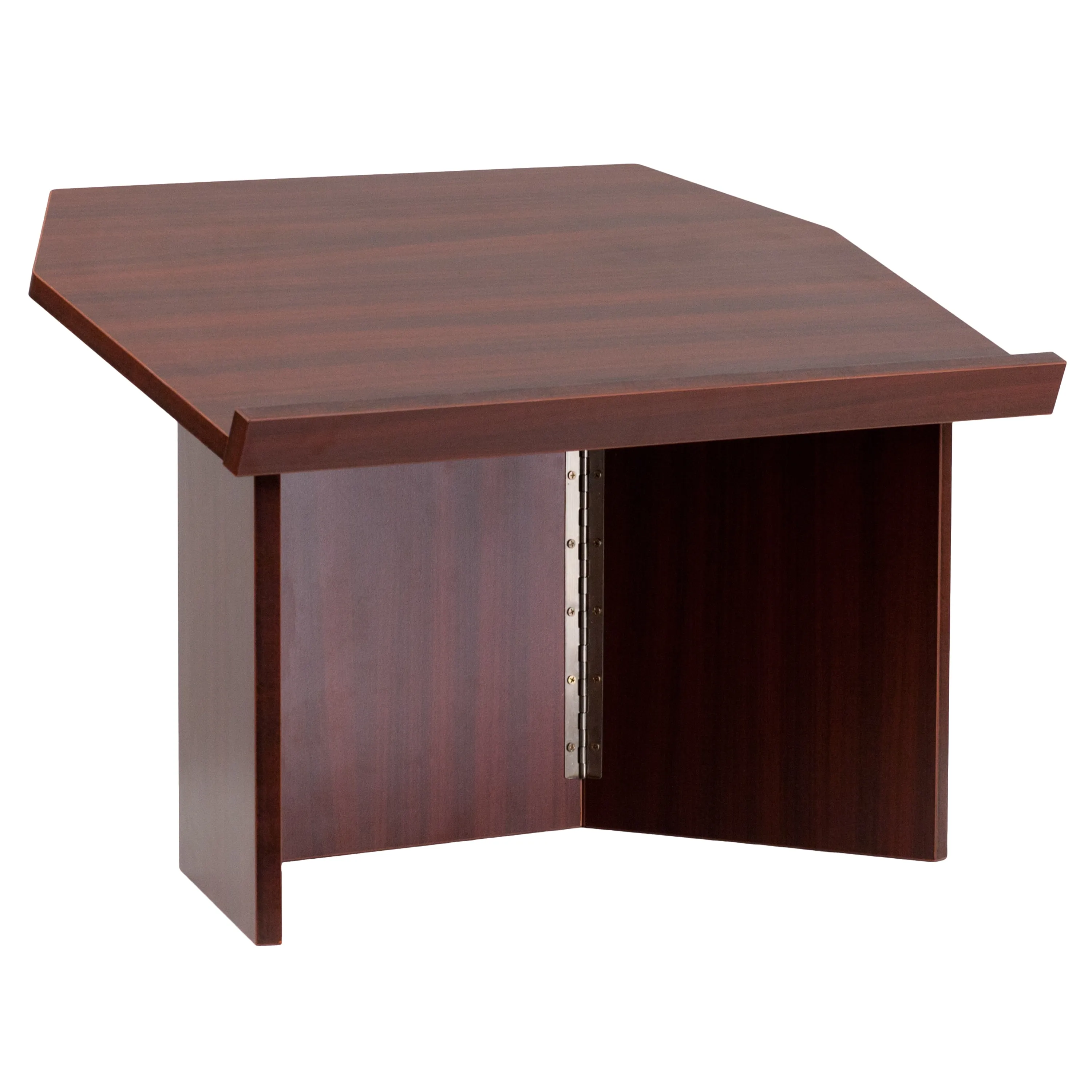 Flash Furniture Mysta Foldable Tabletop Lectern in Mahogany