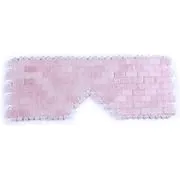 Natural Gemstone Jade Sleep Mask, Rose Quartz Eye Mask, Anti-Aging Hot or Cold Using Stone Eye Mask