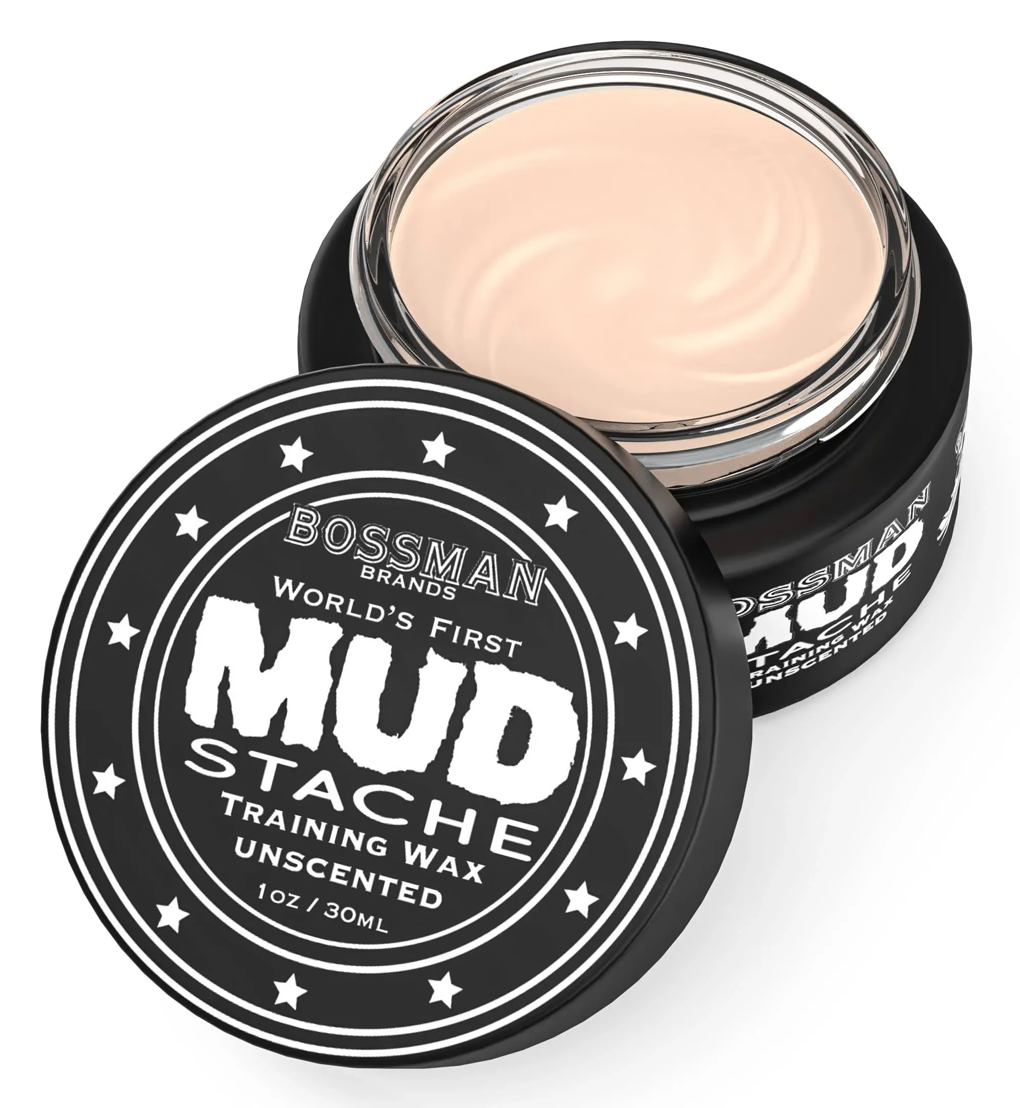  Cera Para Bigote Sin Perfume Mudstache - Sin Tirones - Se Extiende Facilment...