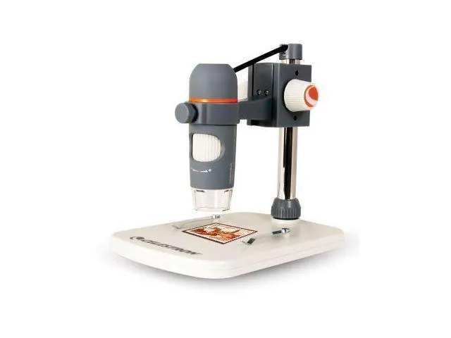 Celestron - 5 MP Digital Microscope Pro - Handheld USB Microscope Compatible with Windows PC and Mac - 20x-200x Magnification - Perfect for Stamp Collecting, Coin Collecting