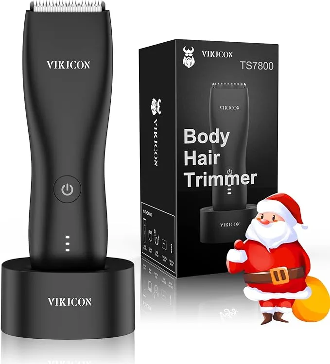 VIKICON Electric Groin Hair Trimmer: Ball Shaver &amp; Body Groomer for Men