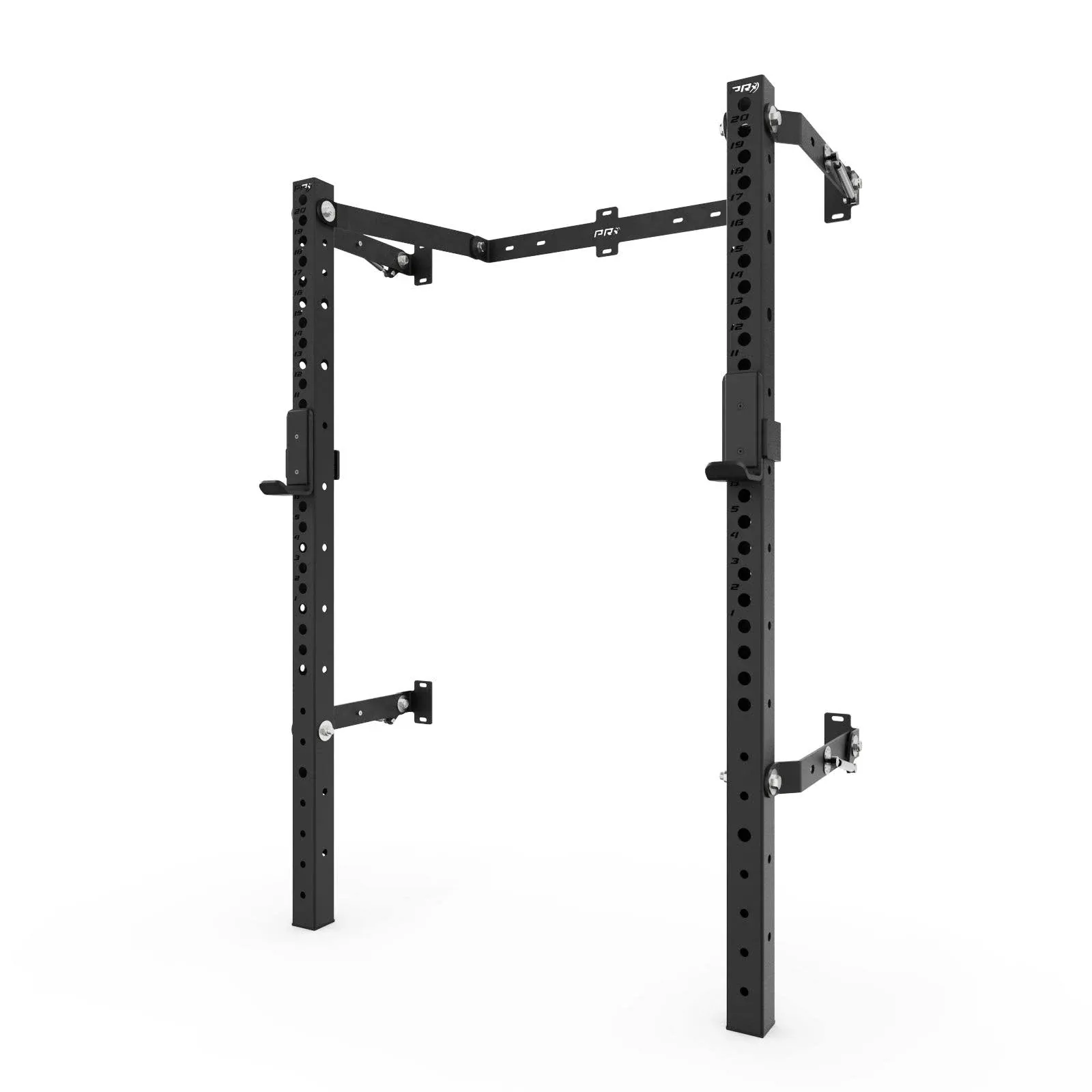 PRx Performance Profile ONE 73" Squat Rack, Wall Mounted Home Gym Fitness Equipment, Made in the USA, Powder Coated 2x3 73 inch Uprights, Folds Up