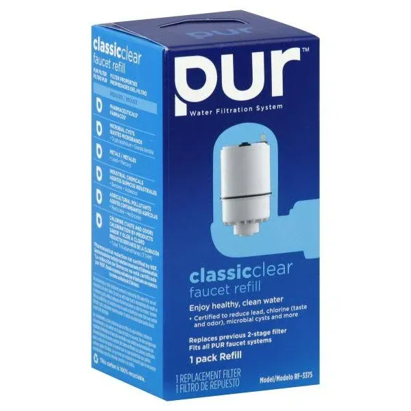 PUR Water Filter Replacement for Faucet Filtration Systems (2 Pack) – Compatible with all PUR Faucet Filtration Systems