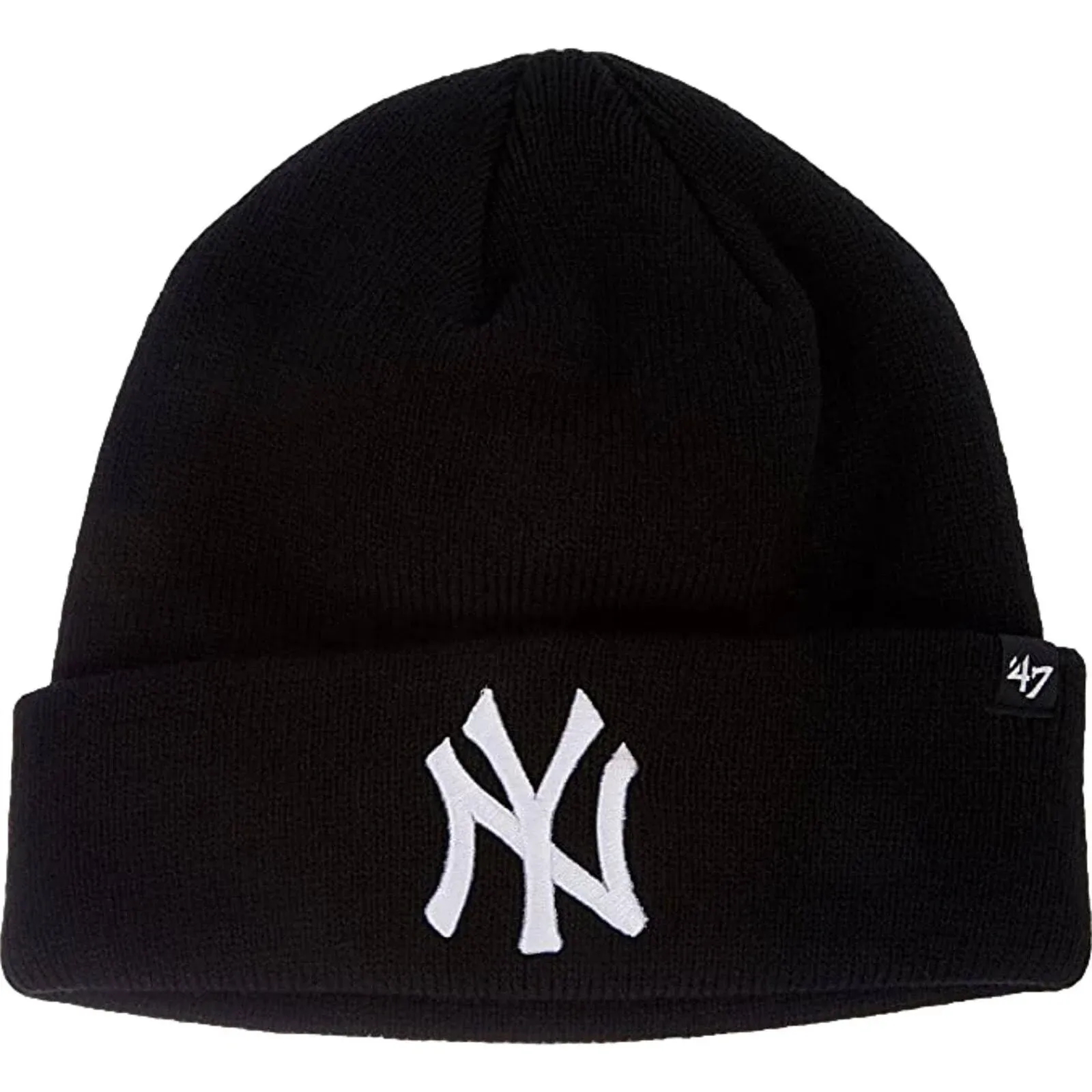 New York Yankees - Black Raised Knit Beanie, 47 Brand