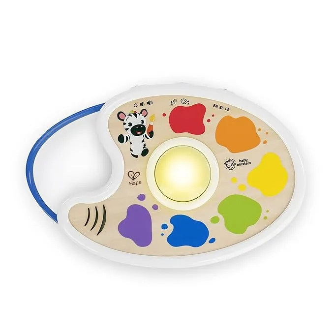 Baby Einstein + Hape Playful Painter Magic Touch Color Palette Light Up Toy, Bo