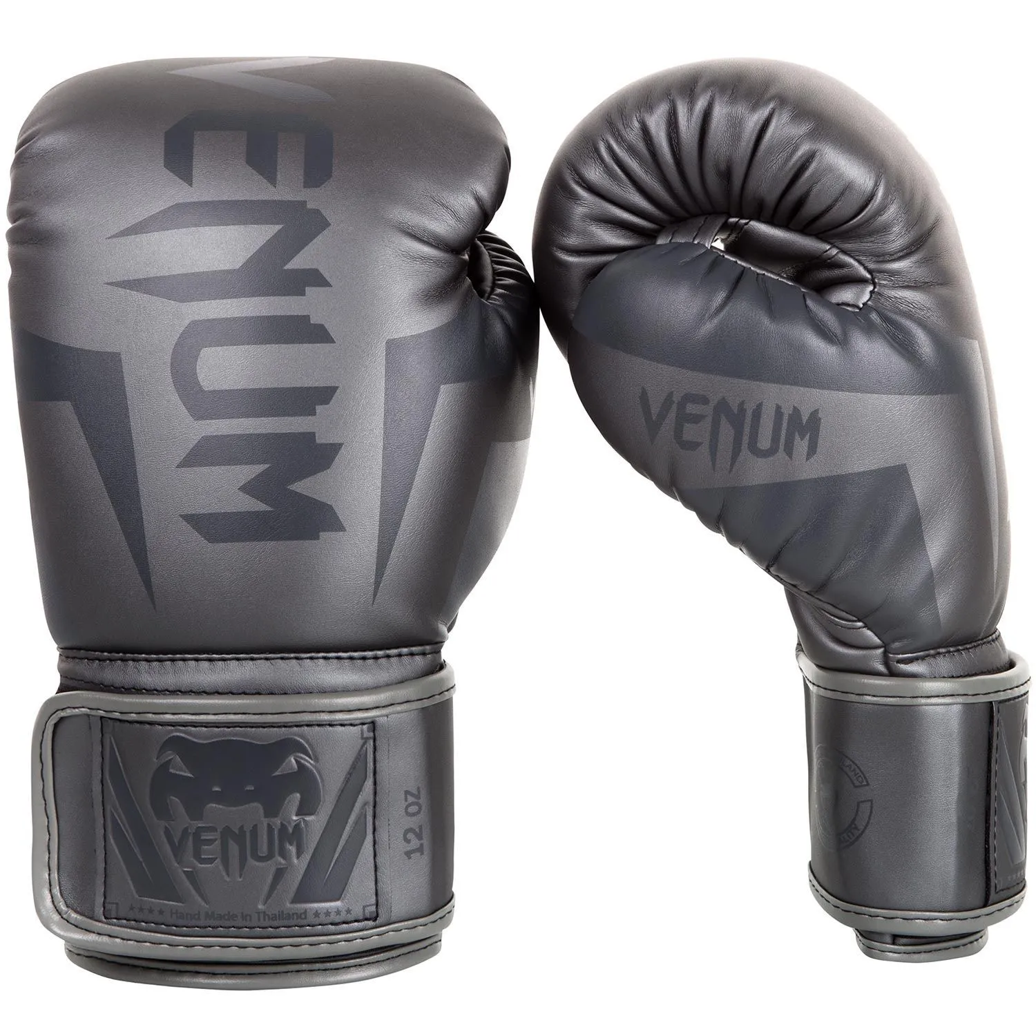 Guantes de Boxeo Venum Elite 12 OZ Negros Alta Calidad Hechos en Tailandia-