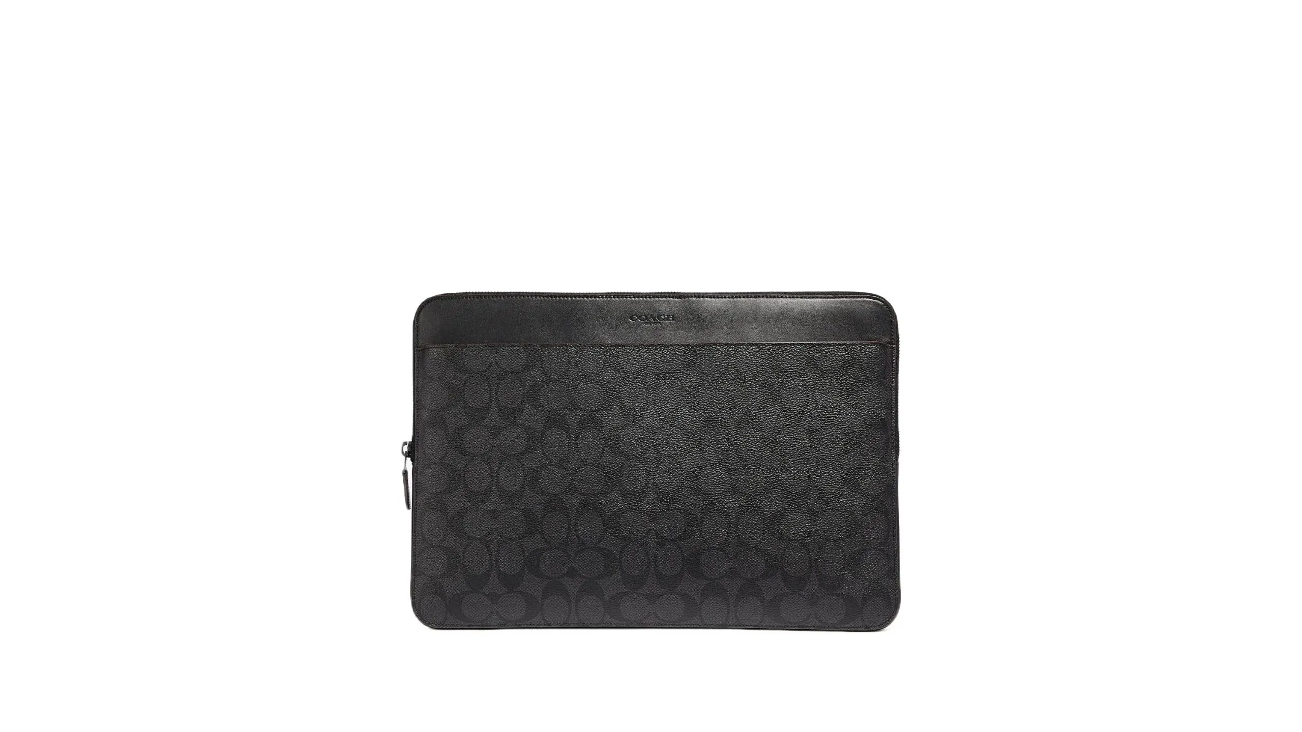 Coach Outlet Laptop Case in Signature Canvas - Black