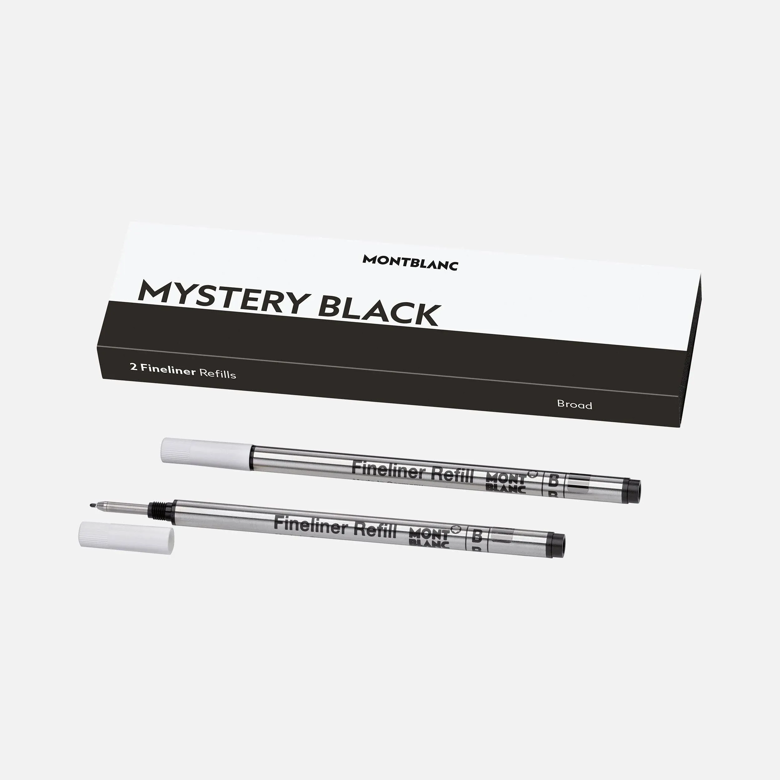 Montblanc Fineliner Refill - Mystery Black (2 Ea) Broad