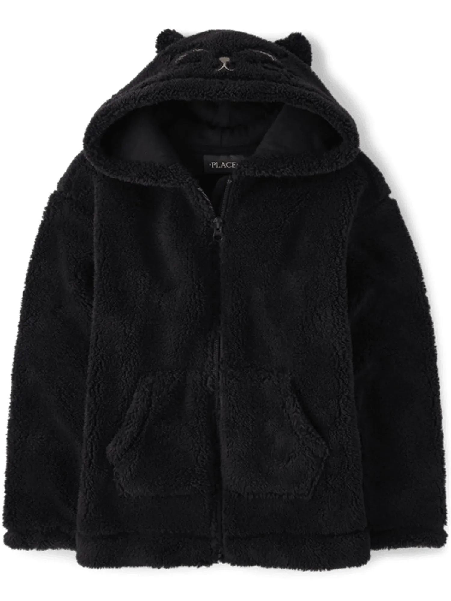 The Children's Place Girls' Sherpa Hooded Coat Winter and Fall Outerwear Jacket