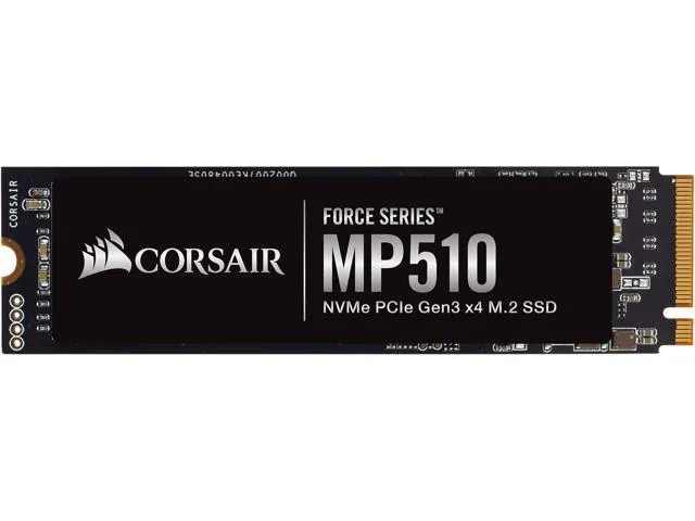 Corsair Force MP510 M.2 2280 1.92TB PCI-Express 3.0 x4, NVMe 1.3 3D TLC Internal Solid State Drive (SSD) CSSD-F1920GBMP510