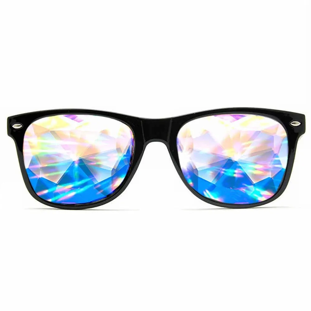 GloFX Ultimate Kaleidoscope + Diffraction Glasses – Black