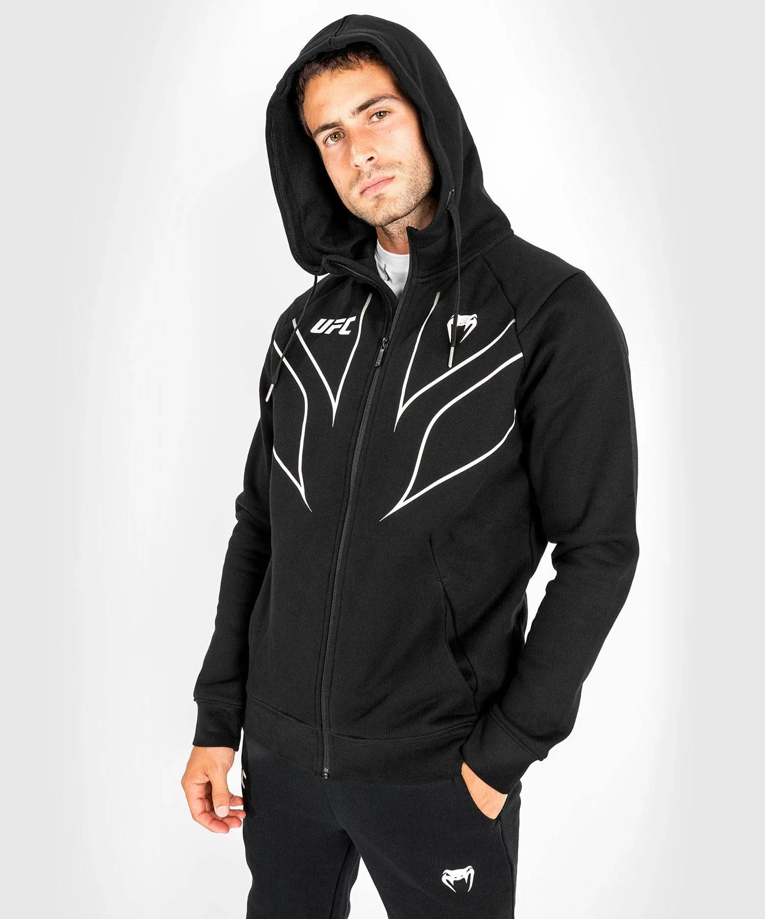 Venum UFC Fight Night 2.0 Replica Full Zip Hoodie - Black