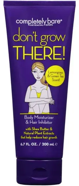 Completely Bare Body Moisturizer & Hair Inhibitor, Lemongrass & Green Tea Scent - 6.7 fl oz