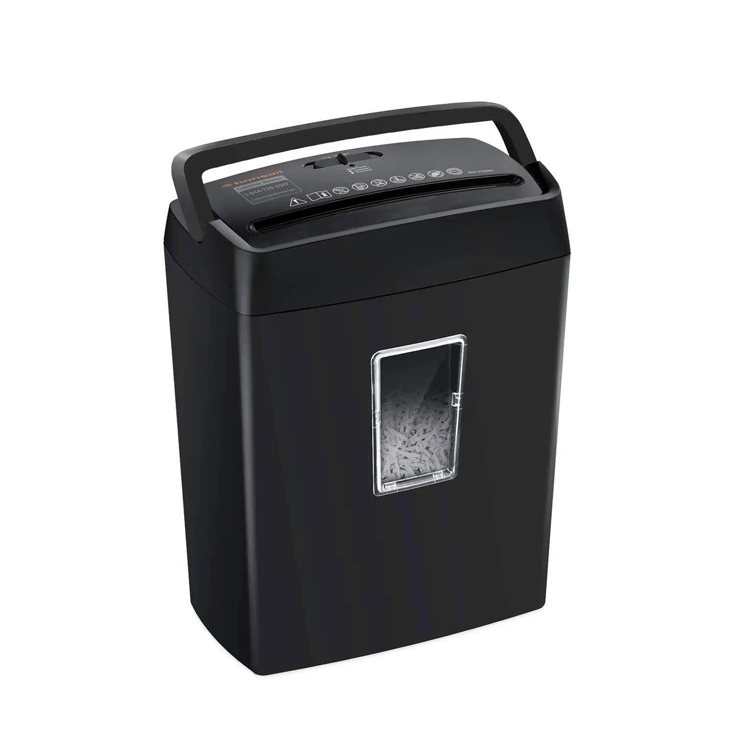 Bonsaii 6-Sheet Cross-Cut Paper Shredder High-Security P4 Office Shredders