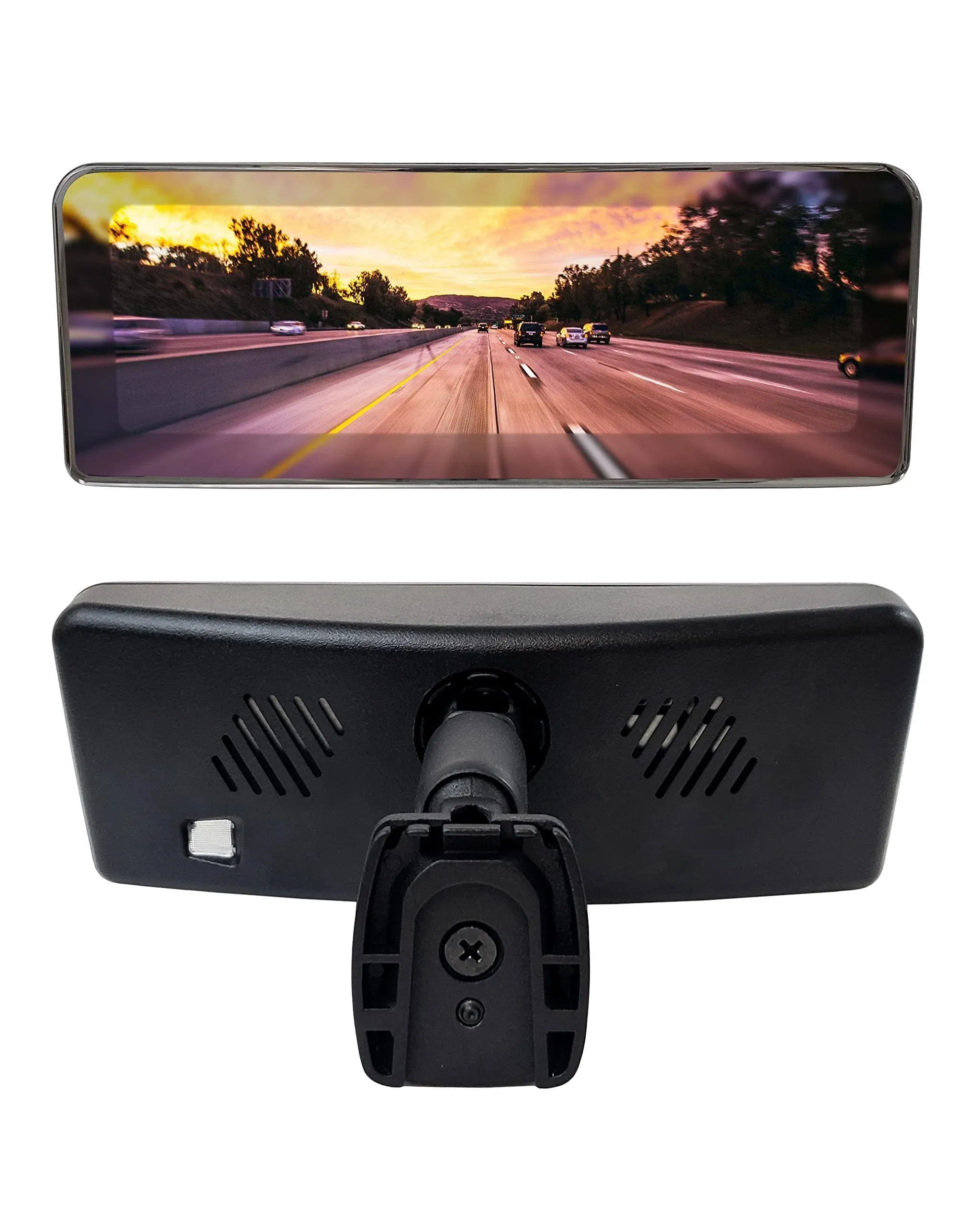 Master Tailgaters Frameless Rear View Mirror with 7 inch LCD Display and 4 Video ...