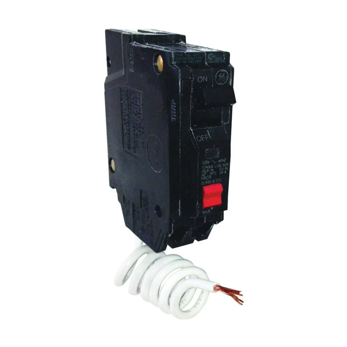 15 Amp Single Pole Ground Fault Breaker with Self-Test