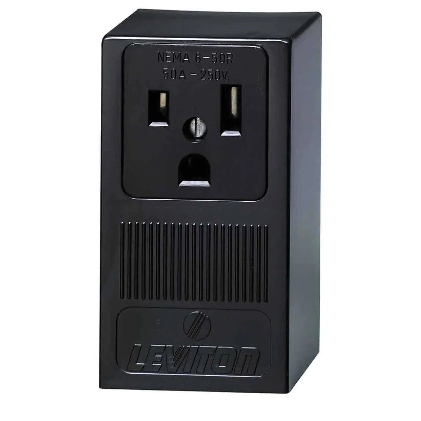 Leviton Surface Mount Receptacle - Black