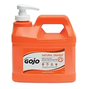 GOJO NATURAL ORANGE Pumice Hand Cleaner, 1 Gallon Quick Acting Lotion Hand Cleaner with Pumice Pump Bottle (Pack of 1) – 0955-02GOJO NATURAL ORANGE Pumice Hand Cleaner, 1 Gall…