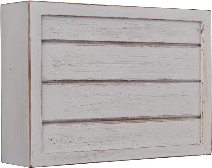 Craftmade CH1305-WW Designer Shiplap Door Chime, Whitewash (6.7"H x 9.3"W)