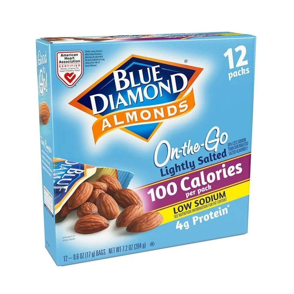 Blue Diamond Almonds on The Go 100 Calorie Packs, Lightly Salted