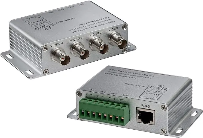 Gem TRB-8BNCSTRJ45 8 Channel Passive Transceiver Box, BNC Female to RJ45 or Screw Terminal