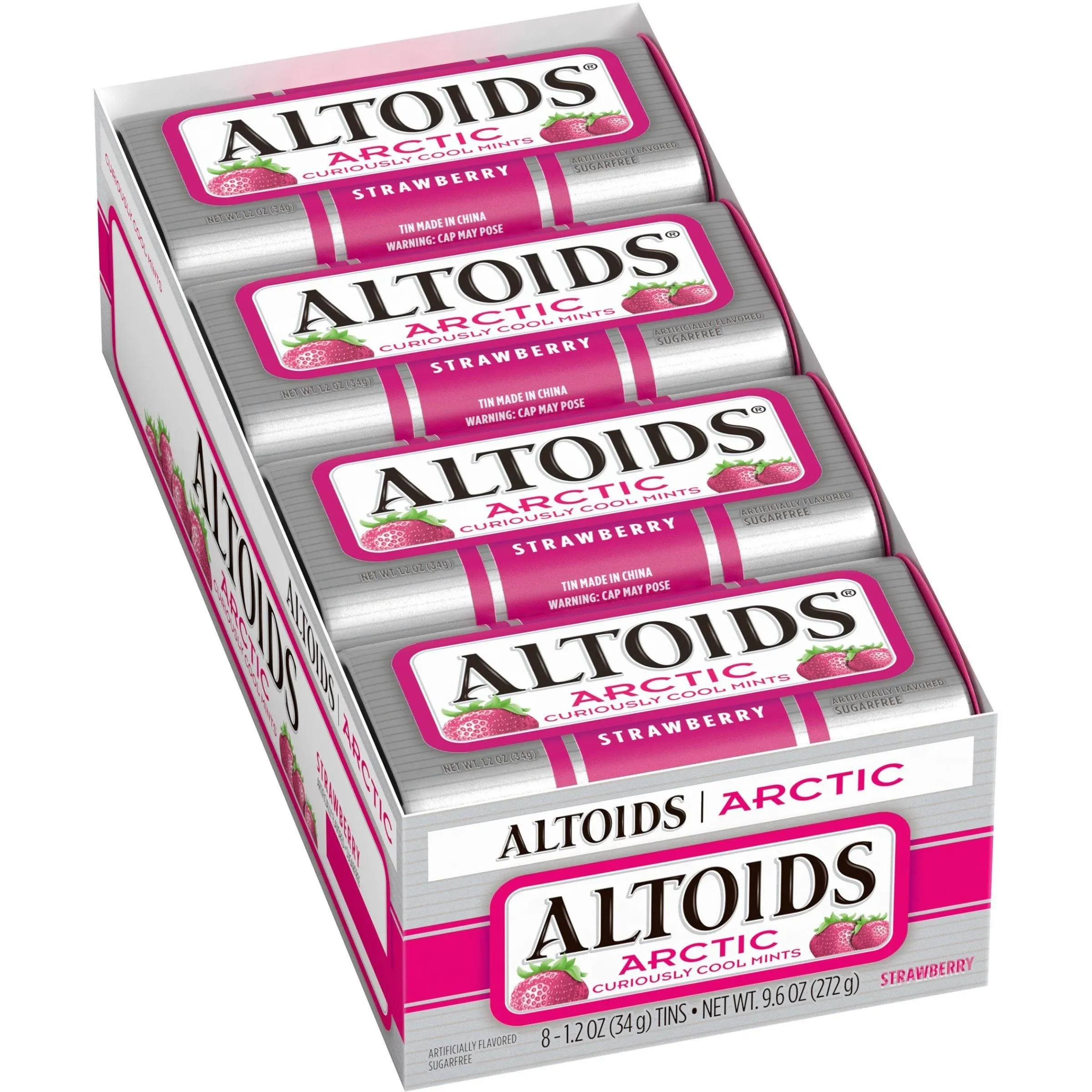 Altoids Arctic Strawberry Mints, 1.2 Ounce 8 Packs