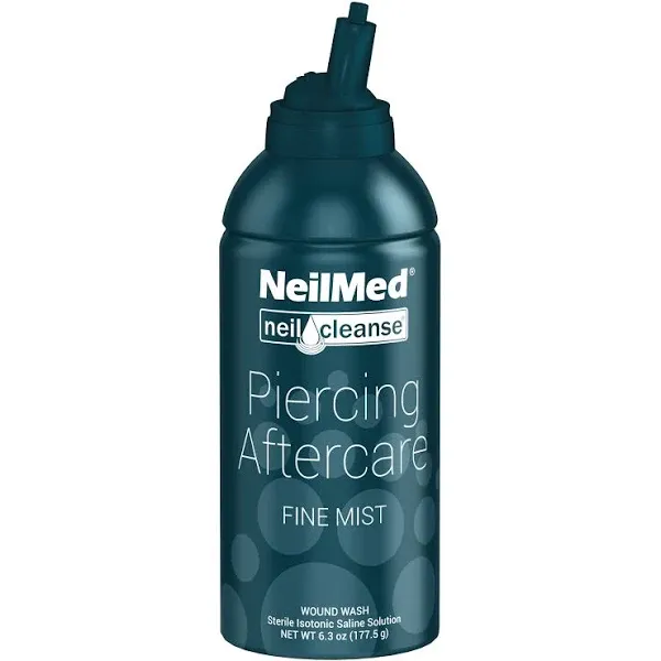 NeilMed NeilCleanse Piercing Aftercare, Fine Mist, 6.3 Fluid Ounce