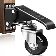 SPACECARE Workbench Casters Retractable Casters Kit 900Lbs, 4 Heavy Duty Casters Side Mounted All Steel Construction Urethane, Bonus Install Template, 4 PackSPACECARE Workbench Casters Retractable Casters Kit 900Lbs, 4 Heavy Duty Casters Side Mounted All