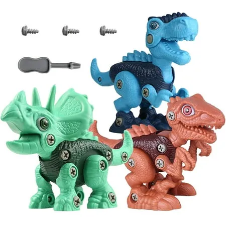 Adonis Dinosaur Toys for 4 5 6 7 8 Year Old Boys and Girls Take Apart Dinosaur Toys for Kids 3-5 Construction Building Kids Toys Christmas Birthday Gifts for 3 4 5 6 Year Old Boys Girls