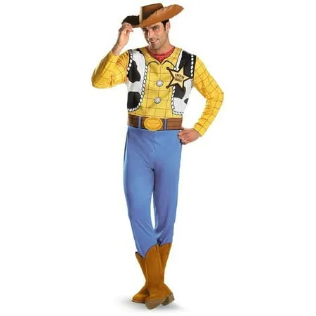 Disguise Men's Toy Story Woody Classic Costume, Plus Size