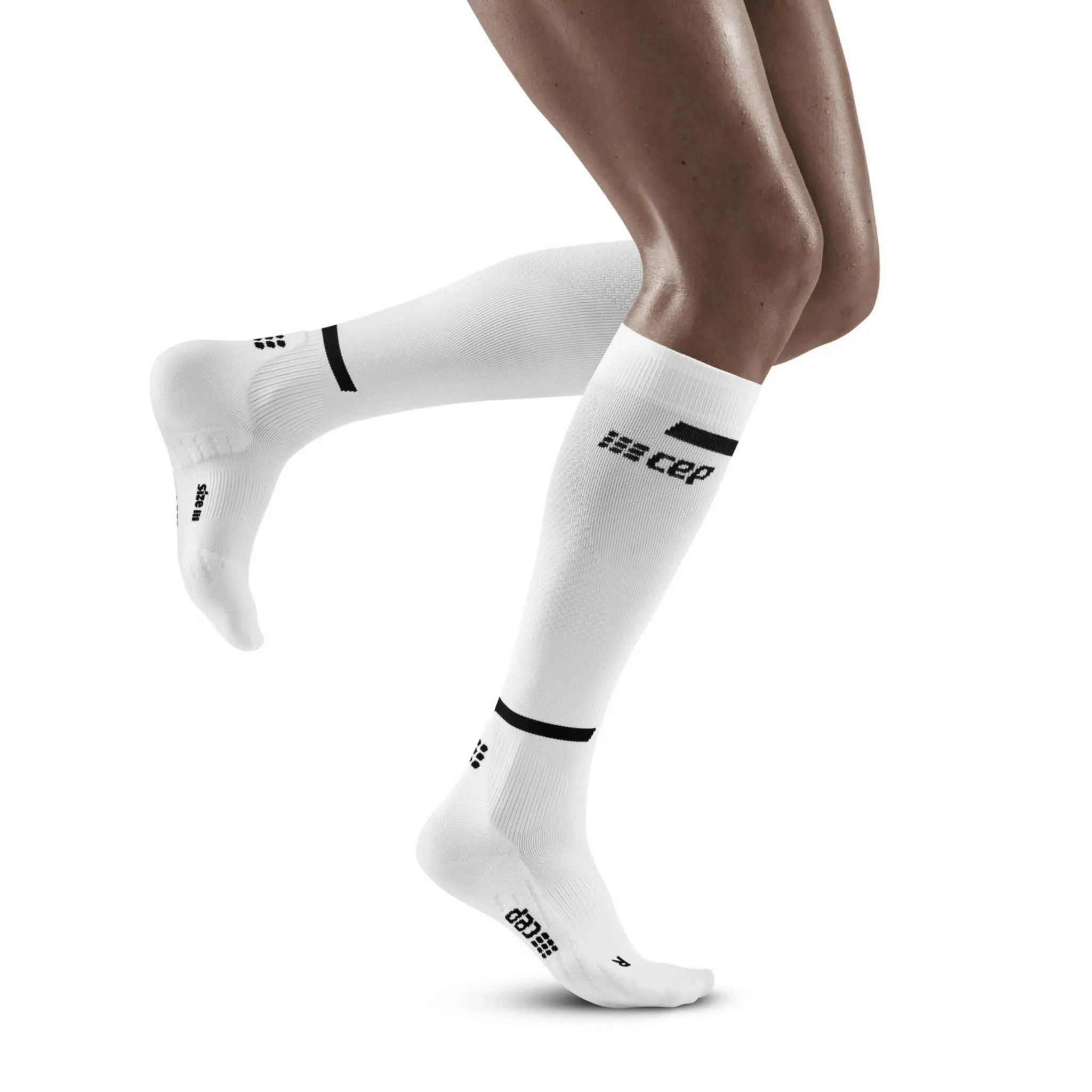 "Women's Run Tall Socks 4.0 (White)"