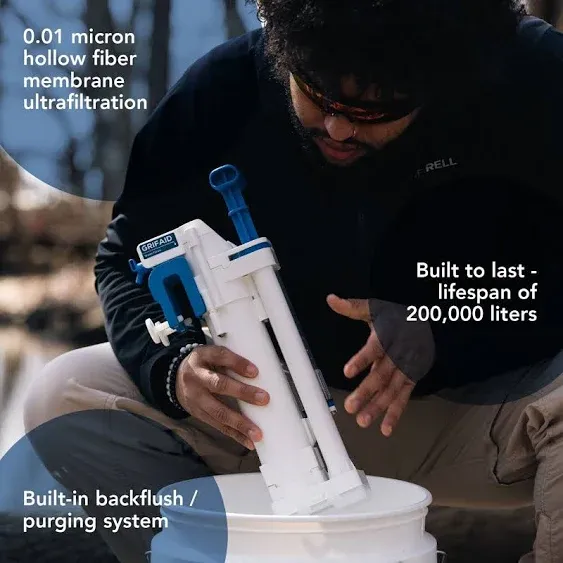 Grifaid Family Filter Outdoor Water Filtration System.