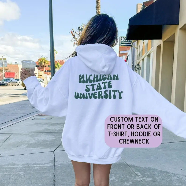           Custom University Sweatshirt, Personalized School Sweatshirt, Custom College Sweatshirt Embroidered                    