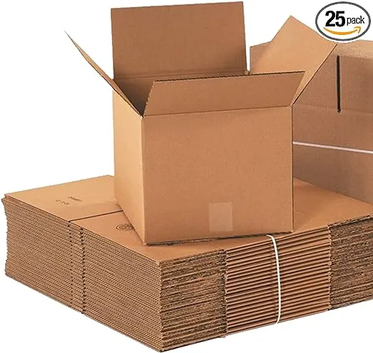 AVIDITI Shipping Boxes Small 12"L x 12"W x 12"H, 25-Pack | Corrugated Cardboard Box for Packing, Moving and Storage