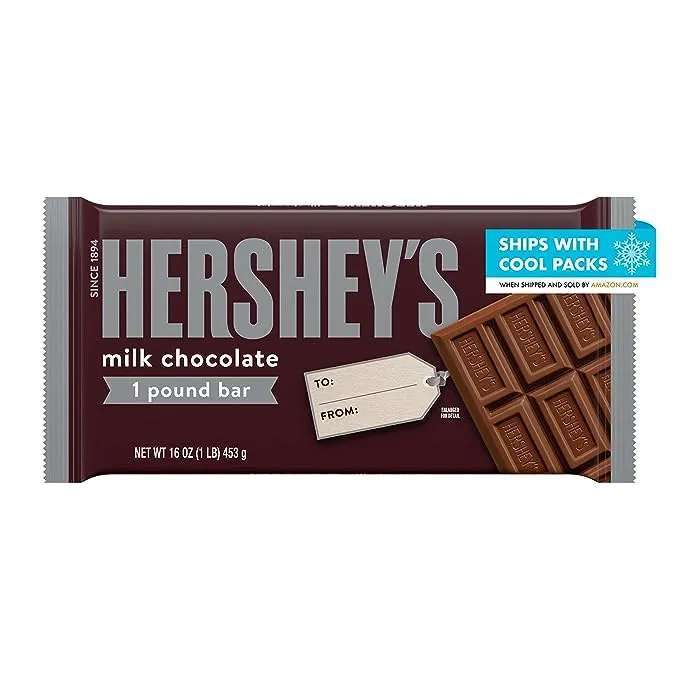 Hershey's, Milk Chocolate Bar, 1 lb.