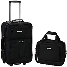 Rockland 2 Piece Luggage Set, Black