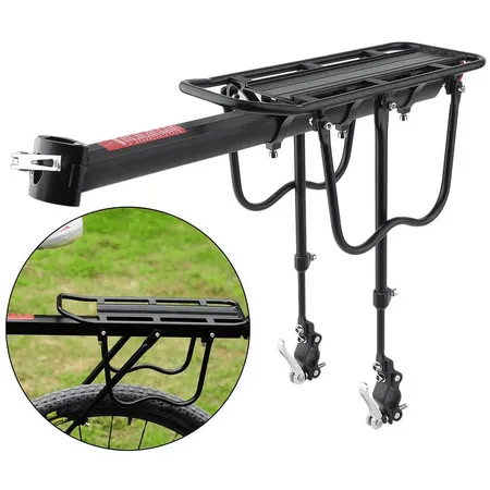 Bike Rear Rack Retractable Aluminum Alloy Bicycle Cargo Rack Mount