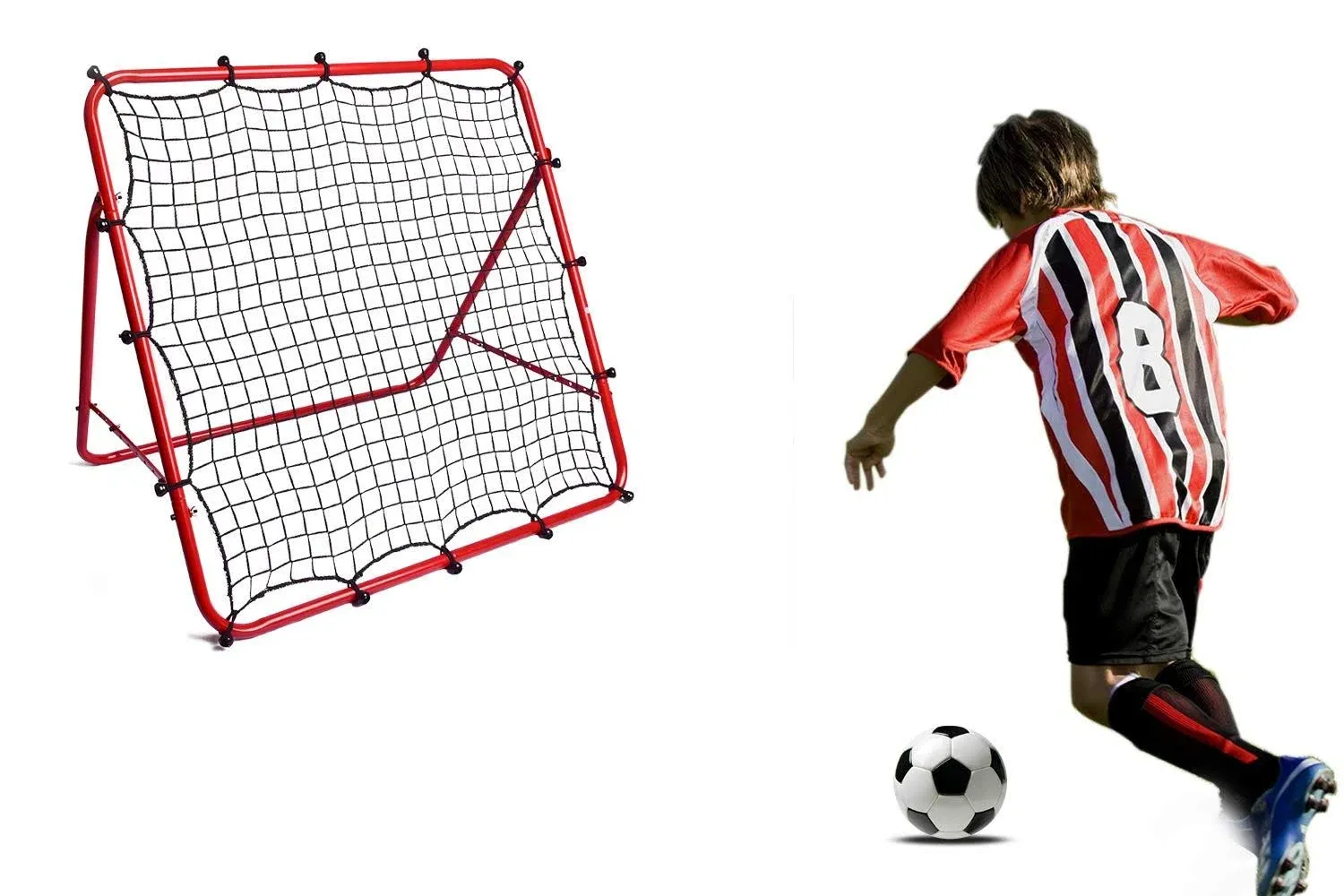 DRNM Foldable Soccer Training Rebounder Net