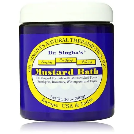 Dr. Singha's Mustard Bath, Therapeutic Bath Salts (16 Ounce)